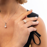 Sterling Silver Grape Pearl Ring